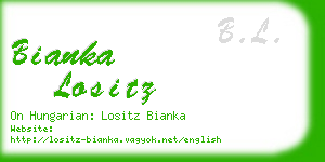 bianka lositz business card